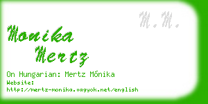 monika mertz business card